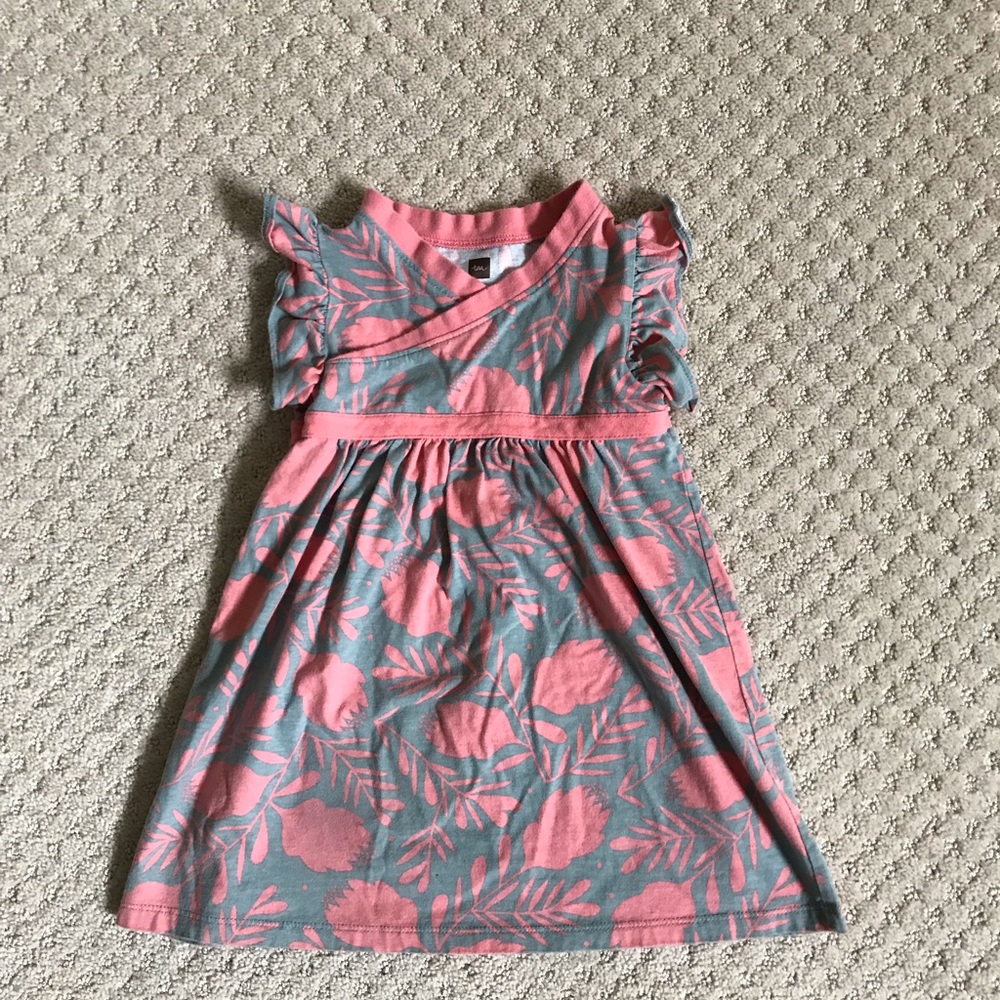 Tea Collection 2T Flutter Sleeved Dress